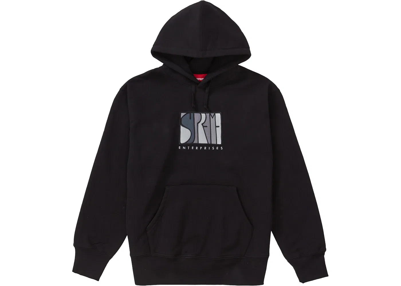 Мужской свитшот с капюшоном Supreme Hooded Sweatshirt, Black