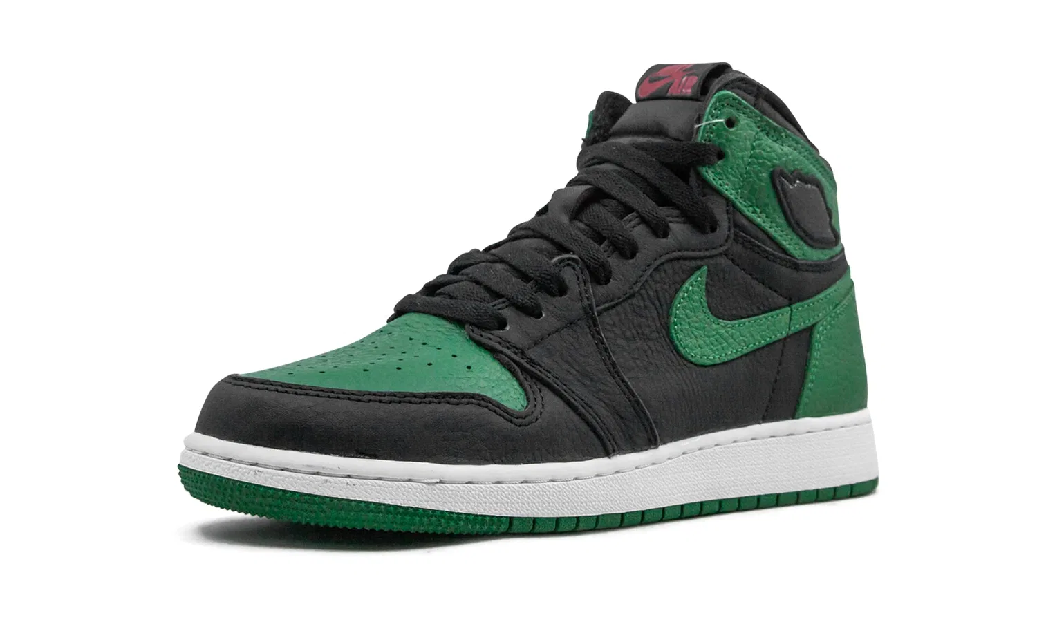 Мужская футболка хлопковая NIKE NSW Club Tee, Black Pine Green White Gym Red — фото 4