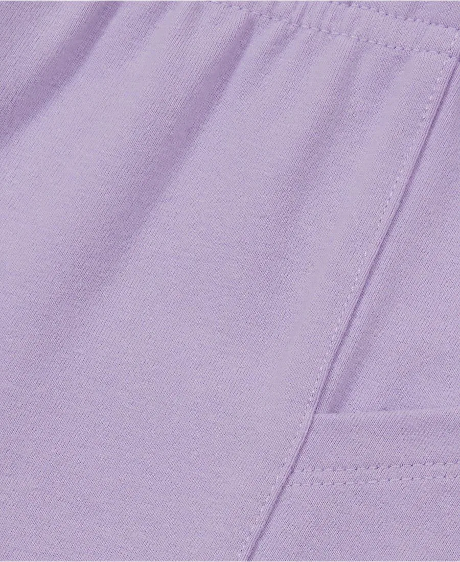 Леггинсы детские с усиленной тканью и карманами Tough Cotton Ankle Legging with Pockets Lands' End, Lilac Breeze — фото 3
