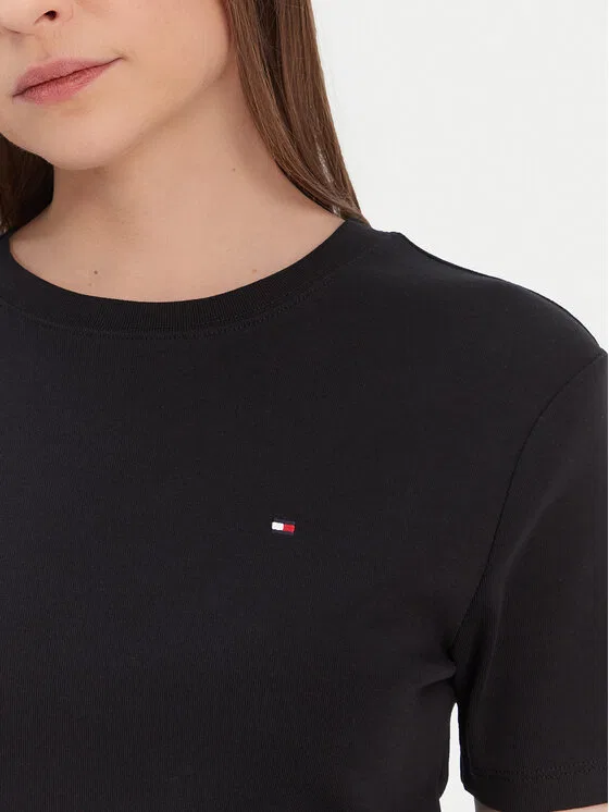 Футболка slim fit New Cody Tommy Hilfiger, черный — фото 4