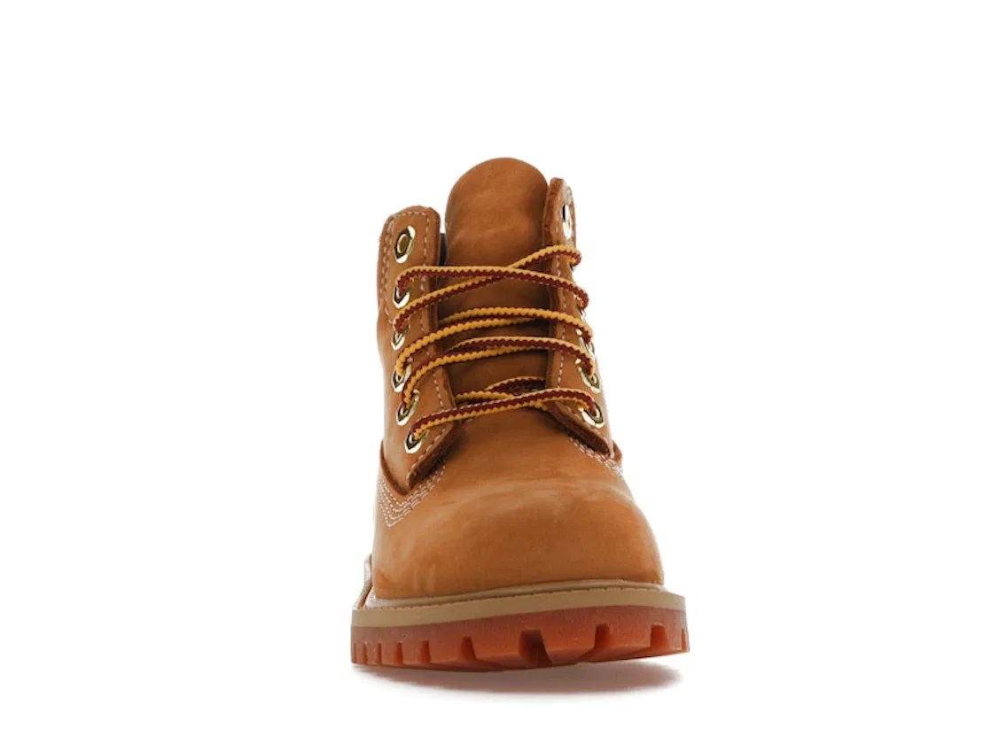 Детские ботинки с водонепроницаемой отделкой Timberland 6" Premium Boot, Wheat/Tan — фото 2