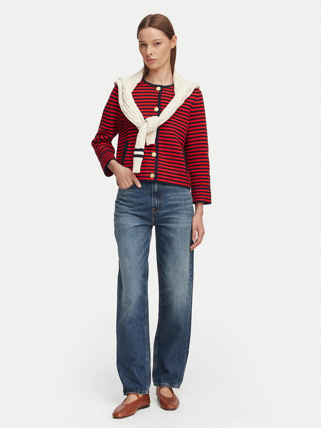 Женские джинсы прямого кроя Cam Tommy Hilfiger, синий — фото 2
