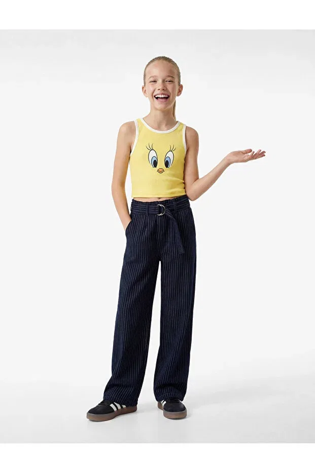 Детское для девочек хлопковое майка Tweety Koton, Yellow