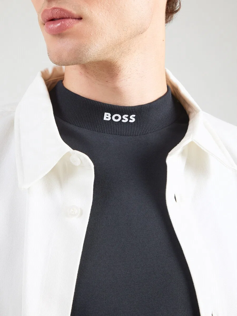 Рубашка BOSS темно-синего цвета — фото 2