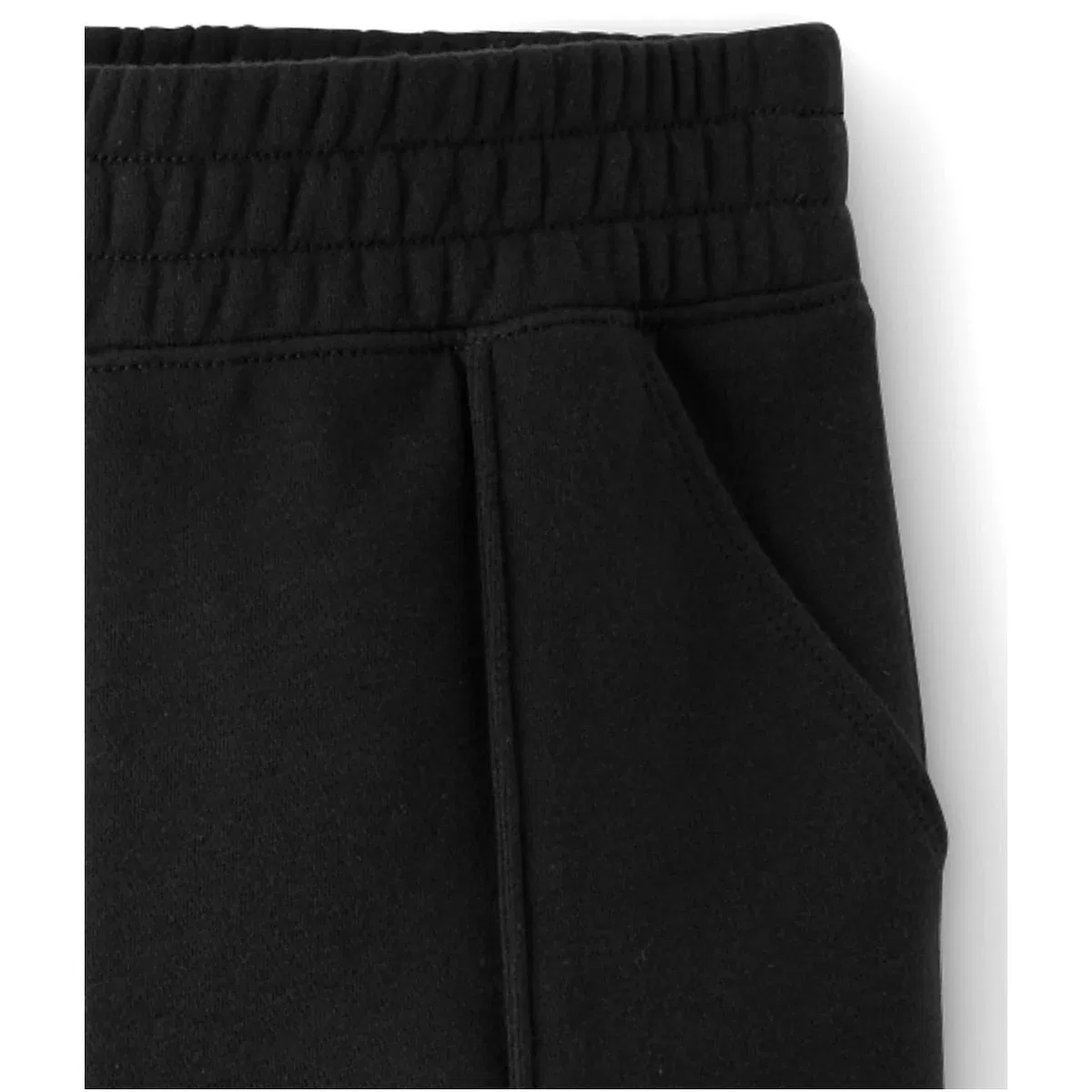Детские штаны для девочек из флиса Premium Fleece Wide Leg Lounge Pants The Children's Place, Black — фото 3