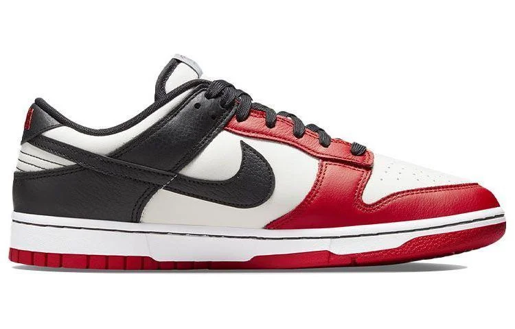 Кроссовки Nike Dunk Low EMB, белый/красный/черный — фото 2