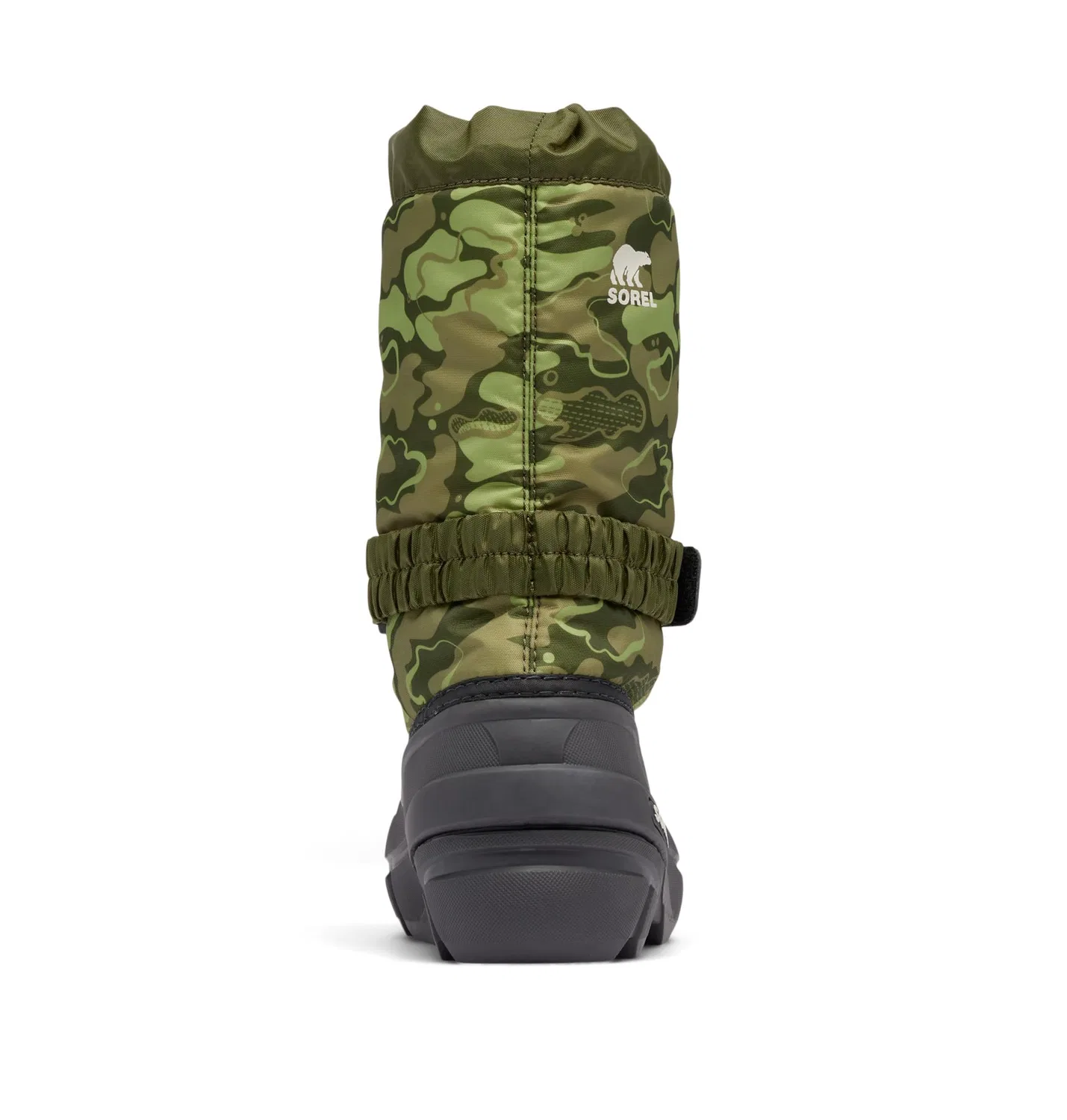 Детские зимние ботинки для мальчиков водонепроницаемые Flurry Boot Print Sorel, Salt Green Utility — фото 3