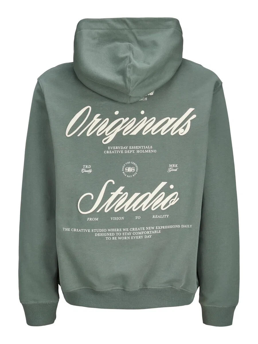 Детская толстовка Jack & Jones Junior 'JORNNorrebro' зеленого цвета — фото 3