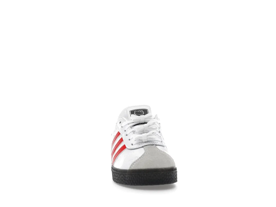 Детские кроссовки Lifestyle с принтом Adidas Gazelle, Cloud White/Red/Black — фото 2