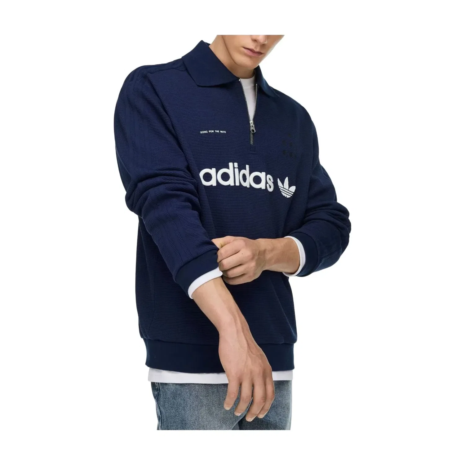 Мужское поло Song for the Mute Adi008 Polo Shirt Asia Sizing 'Night Indigo' adidas, Night Indigo — фото 3
