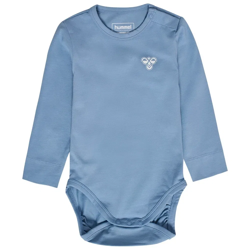 Боди с длинным рукавом Mini Solid Bee Hummel, синий
