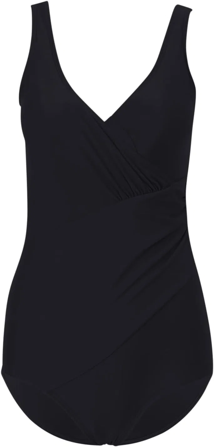 Женский слитный купальник V-образным вырезом Push Up Athletic, Black — фото 2