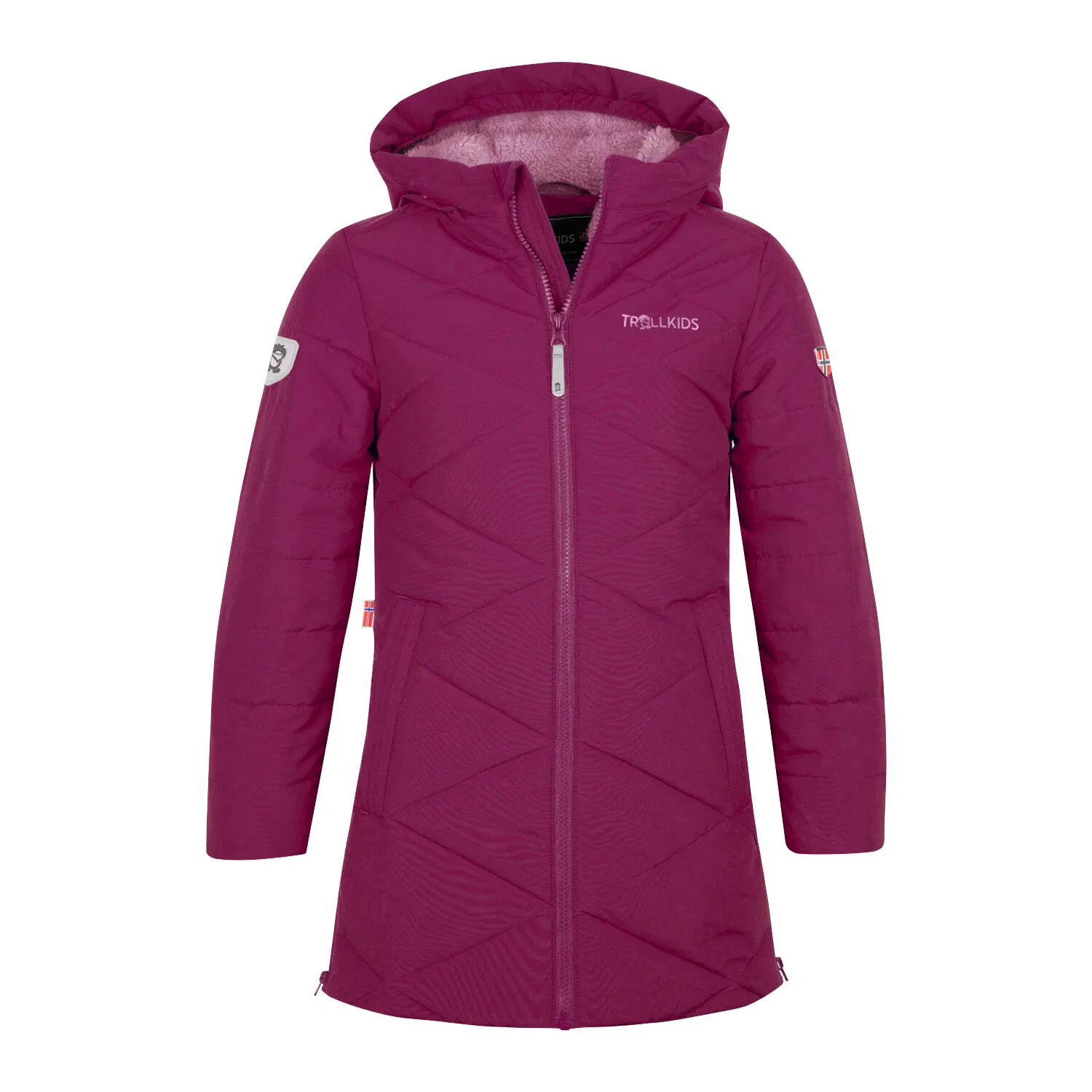 Детское пальто для девочек утепленное Girls Bergen Coat Trollkids, Violett