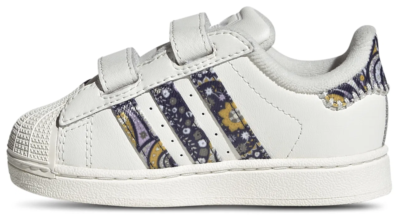 Кроссовки для мальчиков Superstar II Adidas Originals, цвет Gum/Core White/Orchid Fusion — фото 2