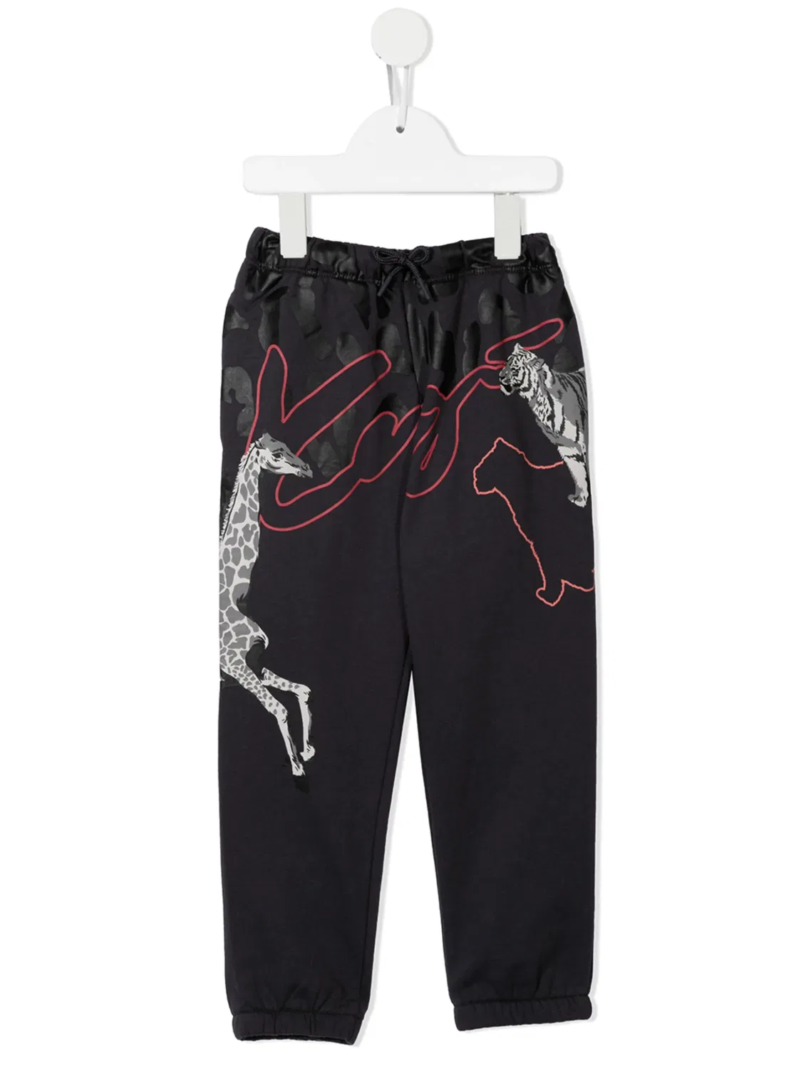 Хлопковые спортивные штаны с логотипом Kenzo, синий