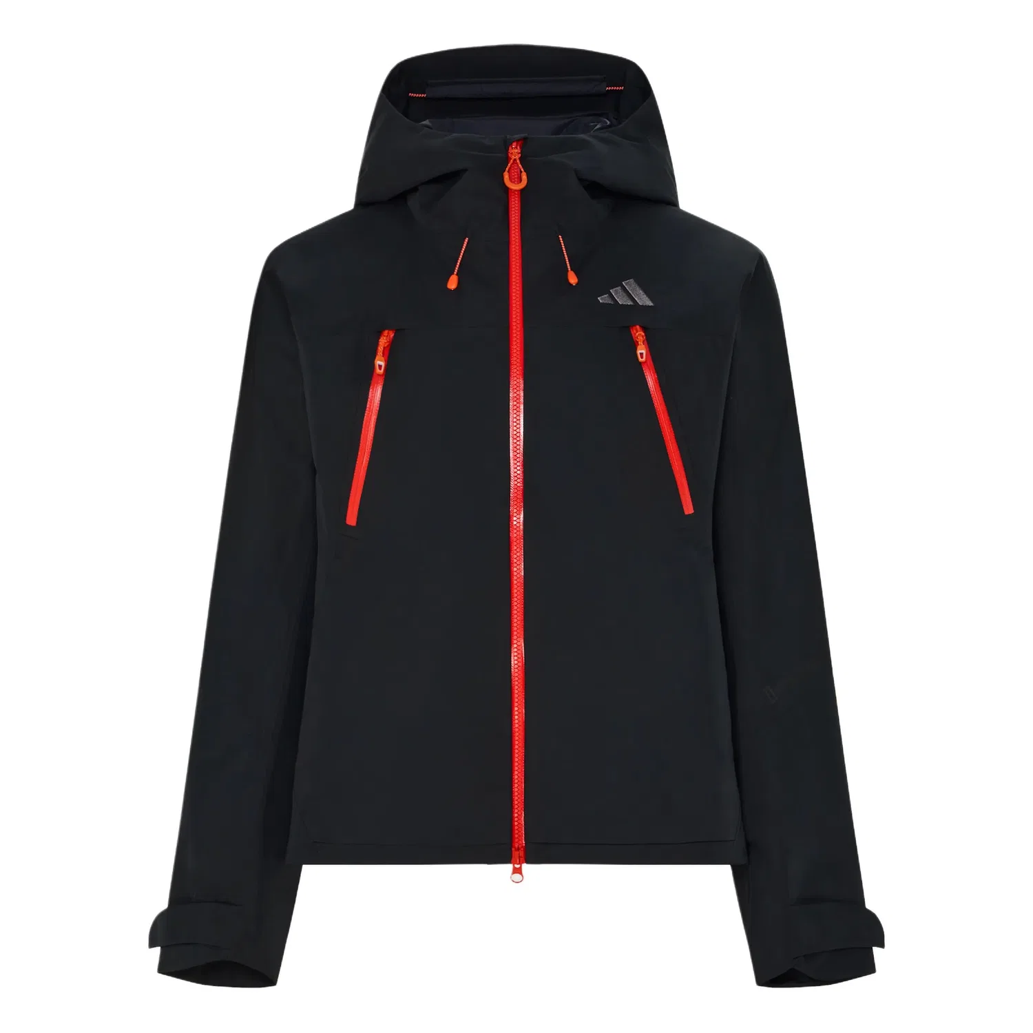 Женская ветровка с капюшоном Black Adidas, Black