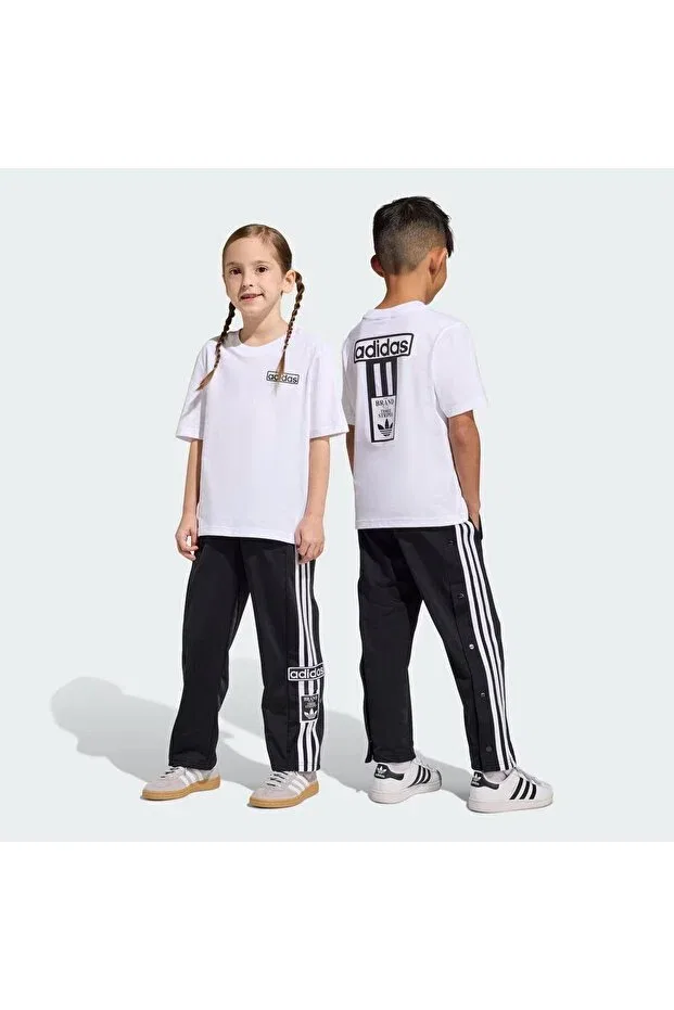 Детский спортивный комплект для девочек с коротким рукавом Adibreak kids tracksuit set Adidas, White