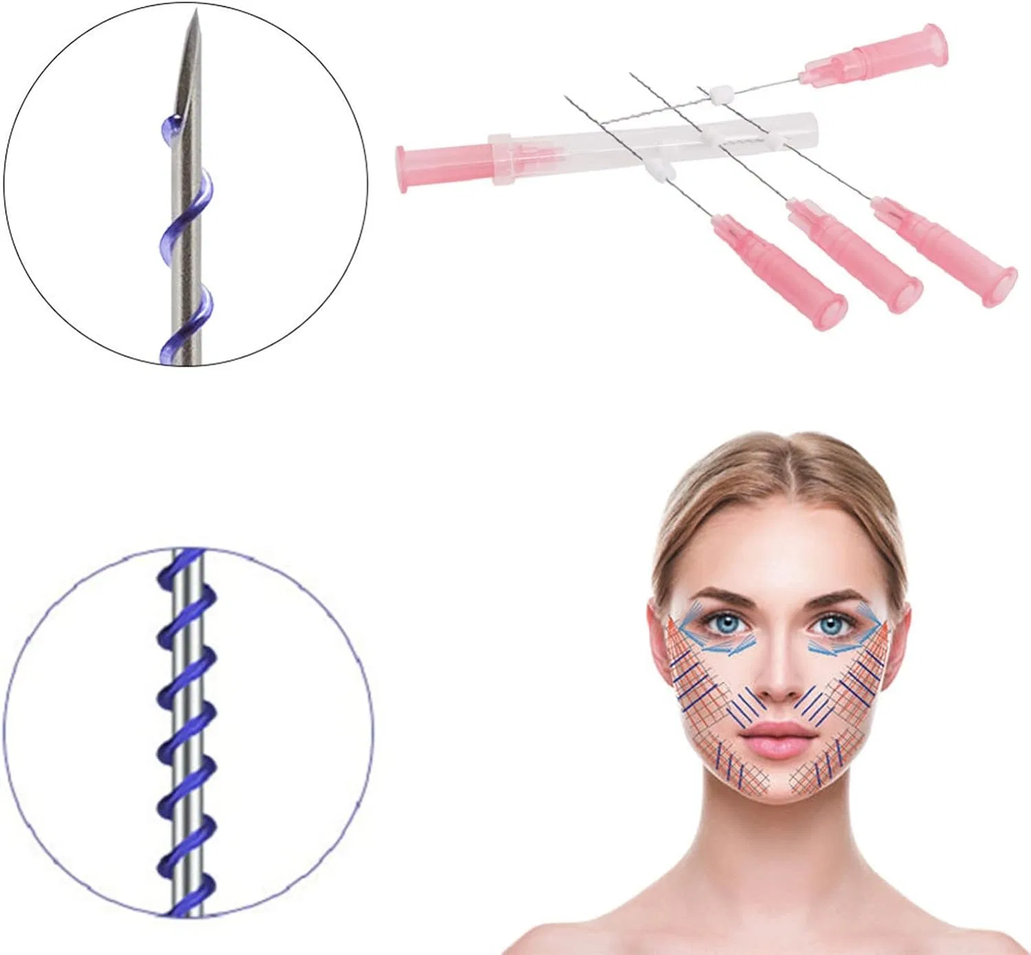 PDO Thread Lift, набор 20 нитей, DFANCE, 29G*25MM — фото 2