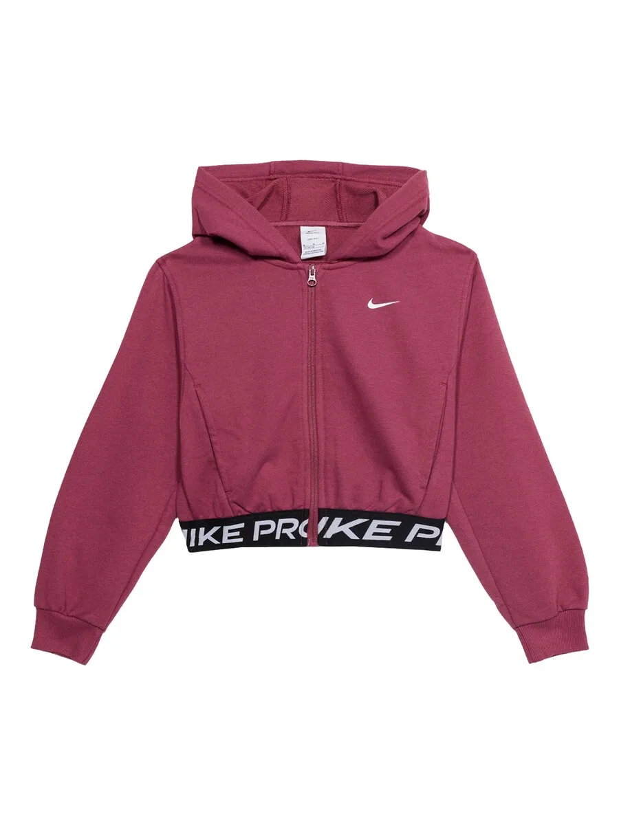 Толстовка на молнии NIKE Athletic Zip-Up Hoodie 'Pro' темно-розового цвета