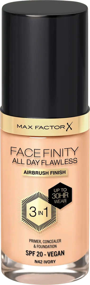 

Тональный крем Facefinity All Day Flawless LSF 20 42 Ivory 30 мл MAX FACTOR