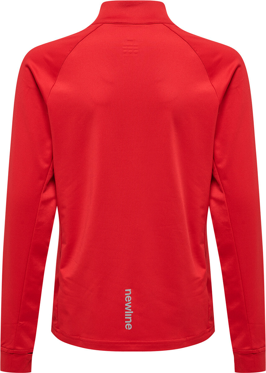 Толстовка Newline Mit Kurzem Reißverschluss Kids Core Midlayer, цвет TANGO RED — фото 2