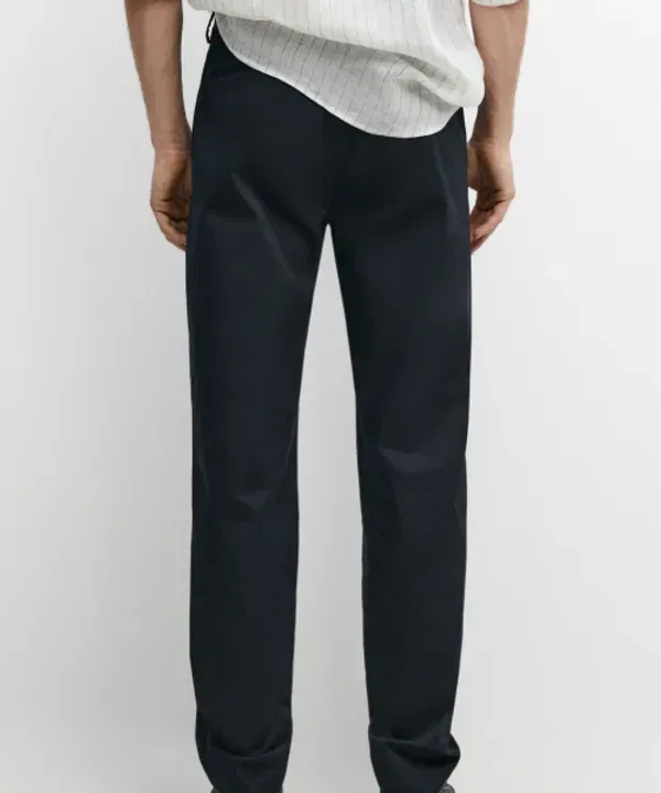 Брюки хлопковые, Slim Fit, Massimo Dutti — фото 3