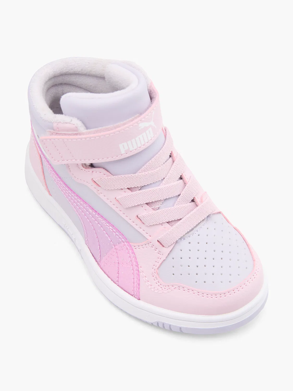 Детские кроссовки высокие Puma, фиолетовый — фото 2