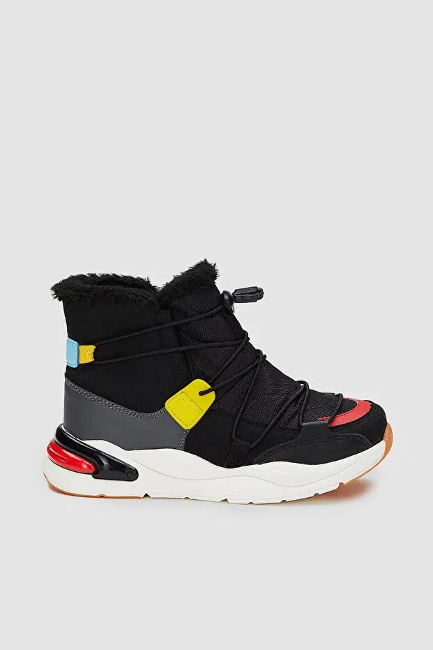 Детские снежные ботинки для мальчиков с ортопедической стелькой Pablo model Vicco, Black