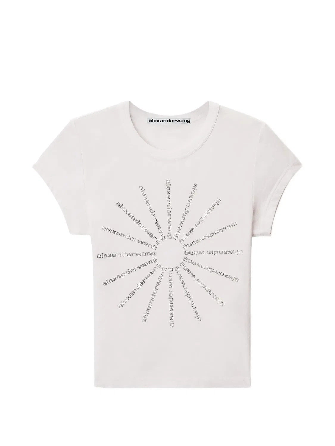 Футболка Pinwheel с кристаллами Alexander Wang, белый