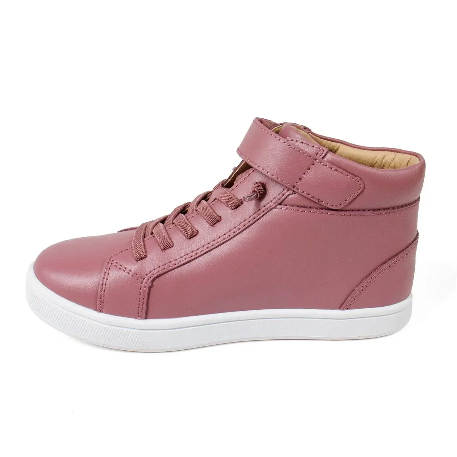 Детские кроссовки высокие с вышивкой мишки Teds Old Soles, Malva — фото 2