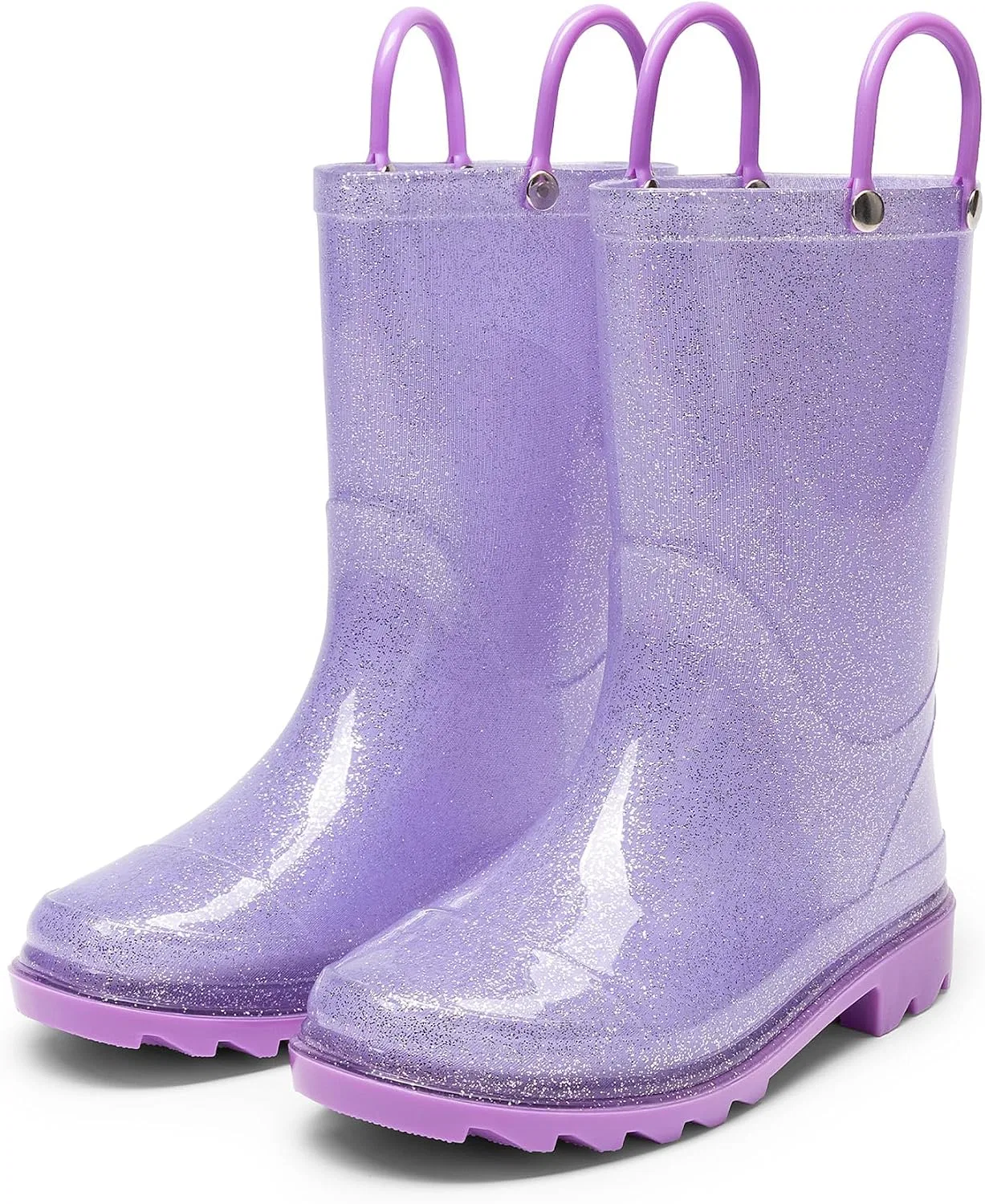 Детские резиновые сапоги с блестками DREAM PAIRS, Purple