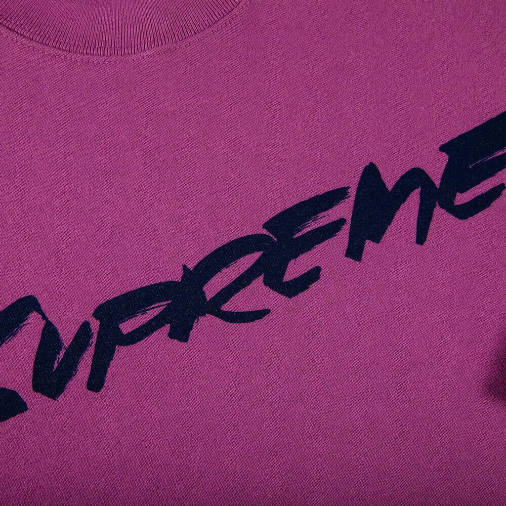 Свитшот Supreme Futura Logo Crewneck, фиолетовый — фото 3