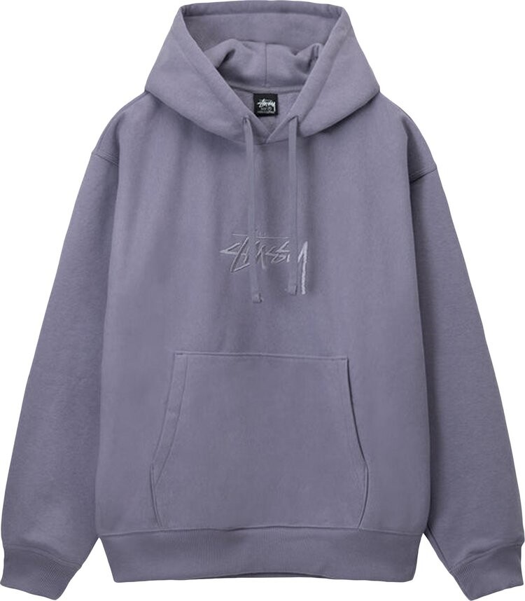 

Худи Stussy Stock Logo Applique Hoodie 'Mauve', фиолетовый