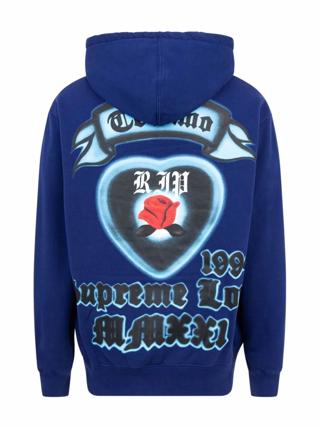 Supreme Худи Love, синий — фото 3