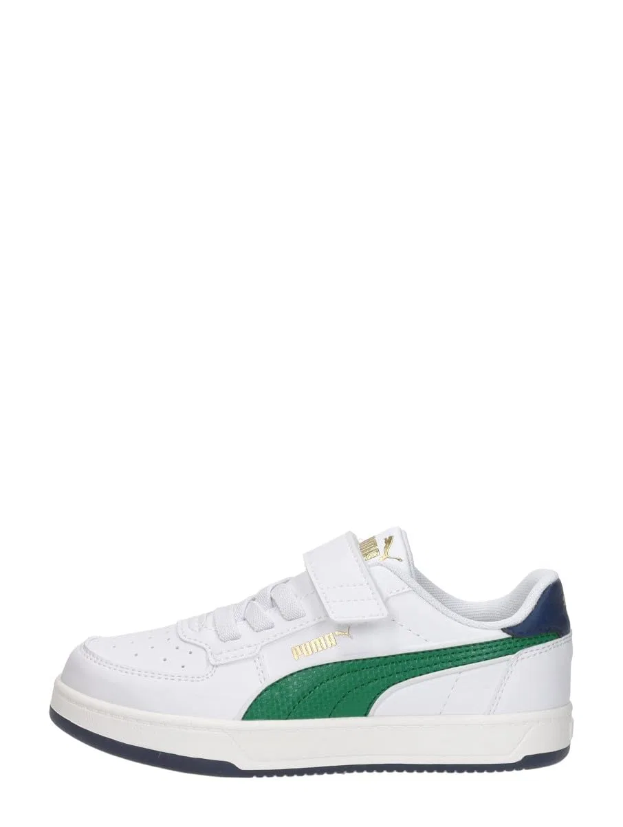 Детские кроссовки для мальчиков с низким верхом Caven Velcro Pre-school PUMA, White Archive Green Warm White