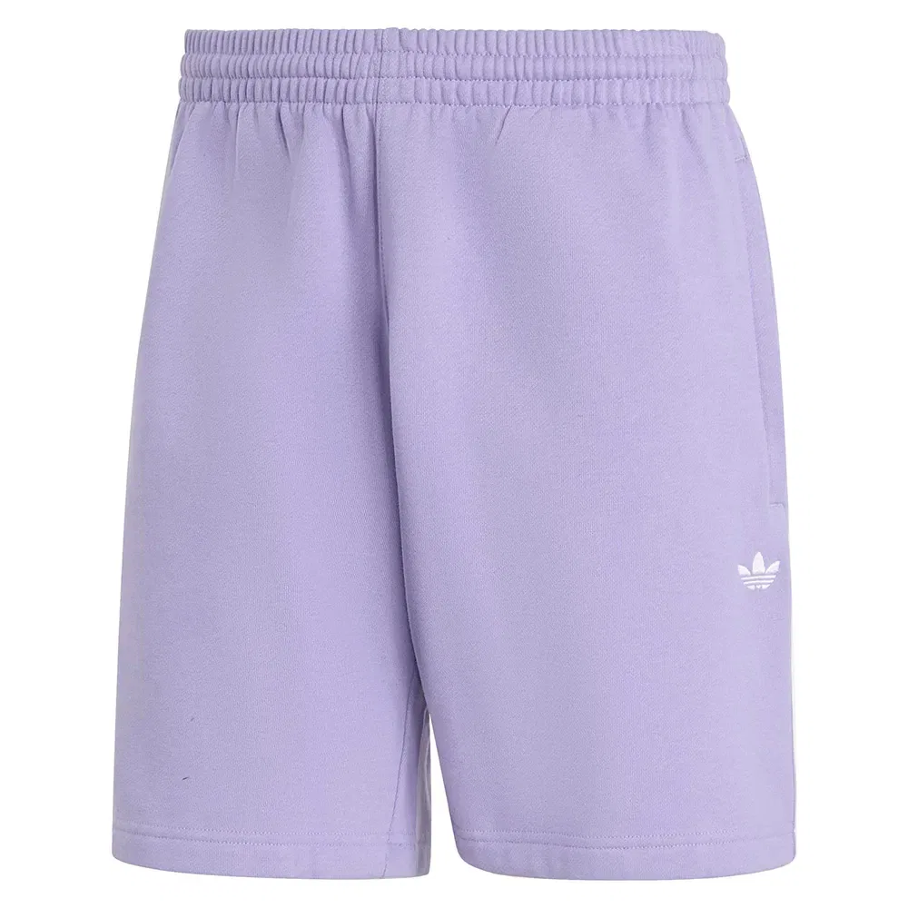 Мужские шорты из футера с вышивкой Trefoil Essentials Adidas Originals, Purple — фото 3