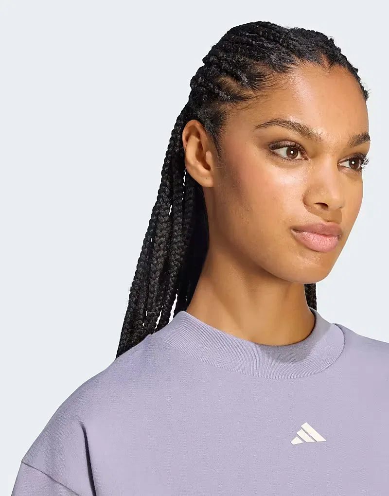 Футболка Adidas performance Studio 3-Stripes, серый — фото 3