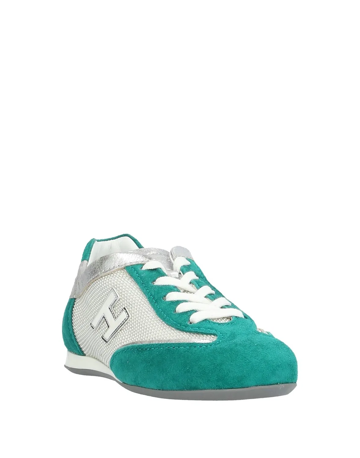 Детские кроссовки для девочек из техноткани Hogan, Emerald Green — фото 2