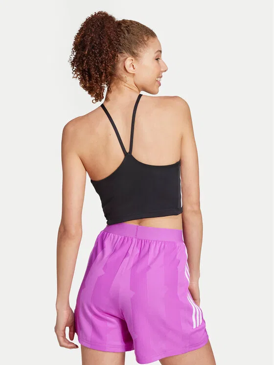 Топ slim fit Tiro Cut 3-Stripes Summer Adidas, черный — фото 3