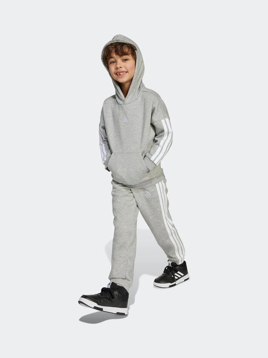 Спортивный костюм Essentials 3-Stripes adidas, серый — фото 3