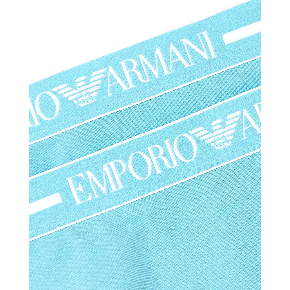 Трусы бразилианы 2 шт Emporio Armani, синий — фото 2