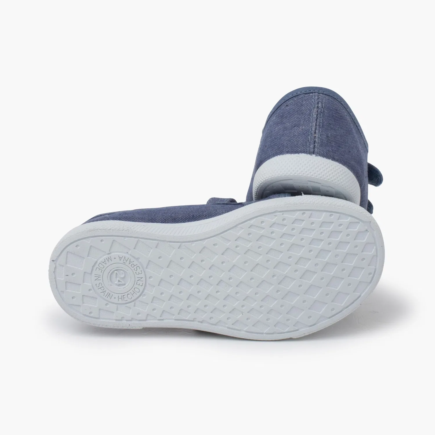 Детские кеды из эко-канвы с липучкой Pisamonas Morbide Sneakers Eco Canvas Chiusura A Strappo Pisamonas, Dark Blue — фото 3