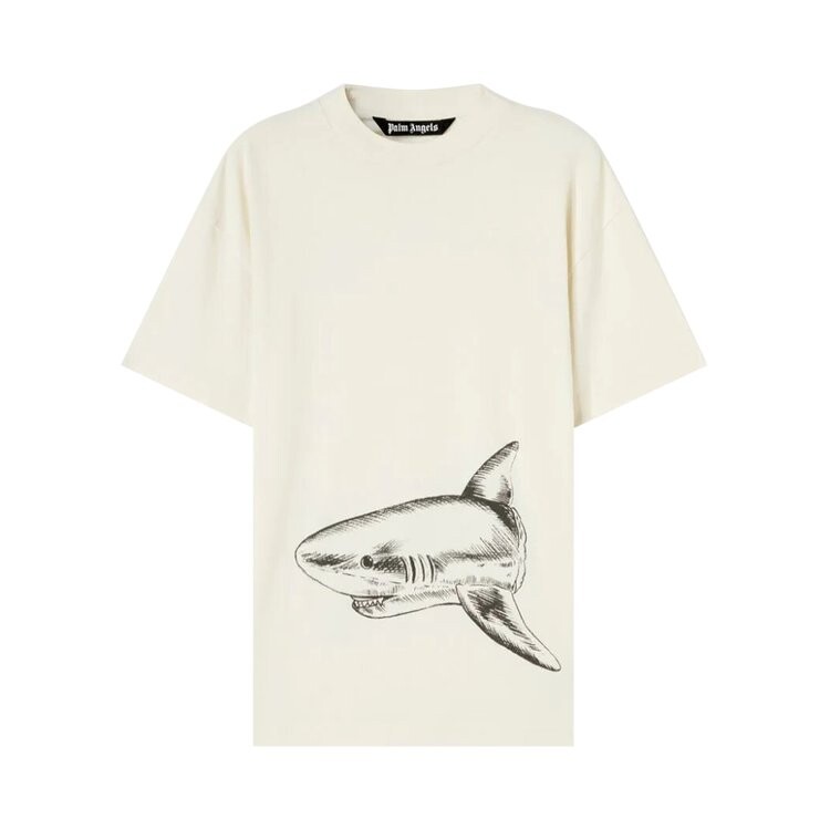 

Футболка Palm Angels Broken Shark Classic Tee 'Butter', белый