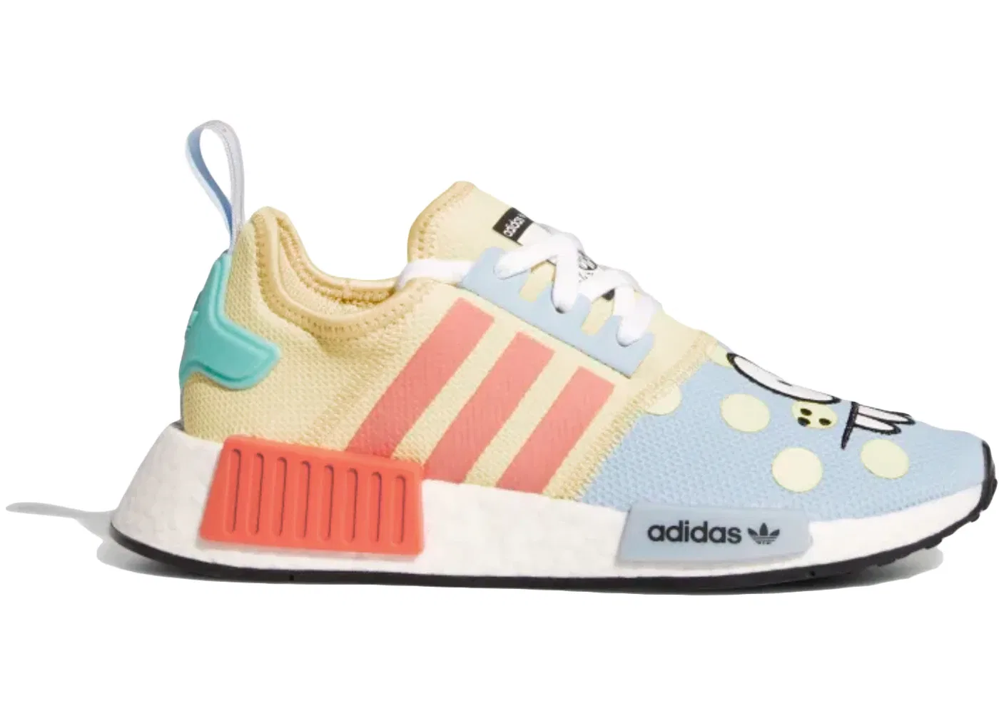 Детские кроссовки Lifestyle с принтом Adidas NMD R1, Sand Bright Coral Clear Sky