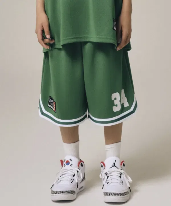 Шорты баскетбольные Giant Fit, Takeasy Kids, зеленый — фото 2