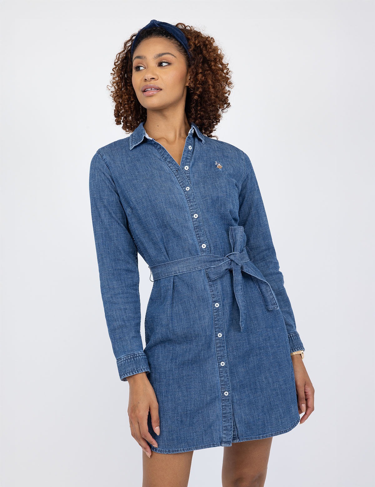 

Платье U.S. Polo Assn Denim Button Down, синий