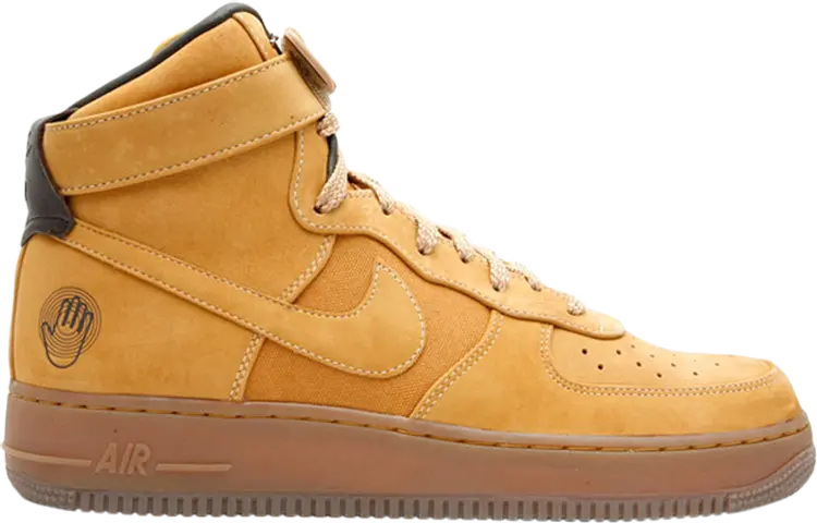

Кроссовки Nike Bobbito Garcia x Air Force 1 High, золотой, Желтый, Кроссовки Nike Bobbito Garcia x Air Force 1 High, золотой