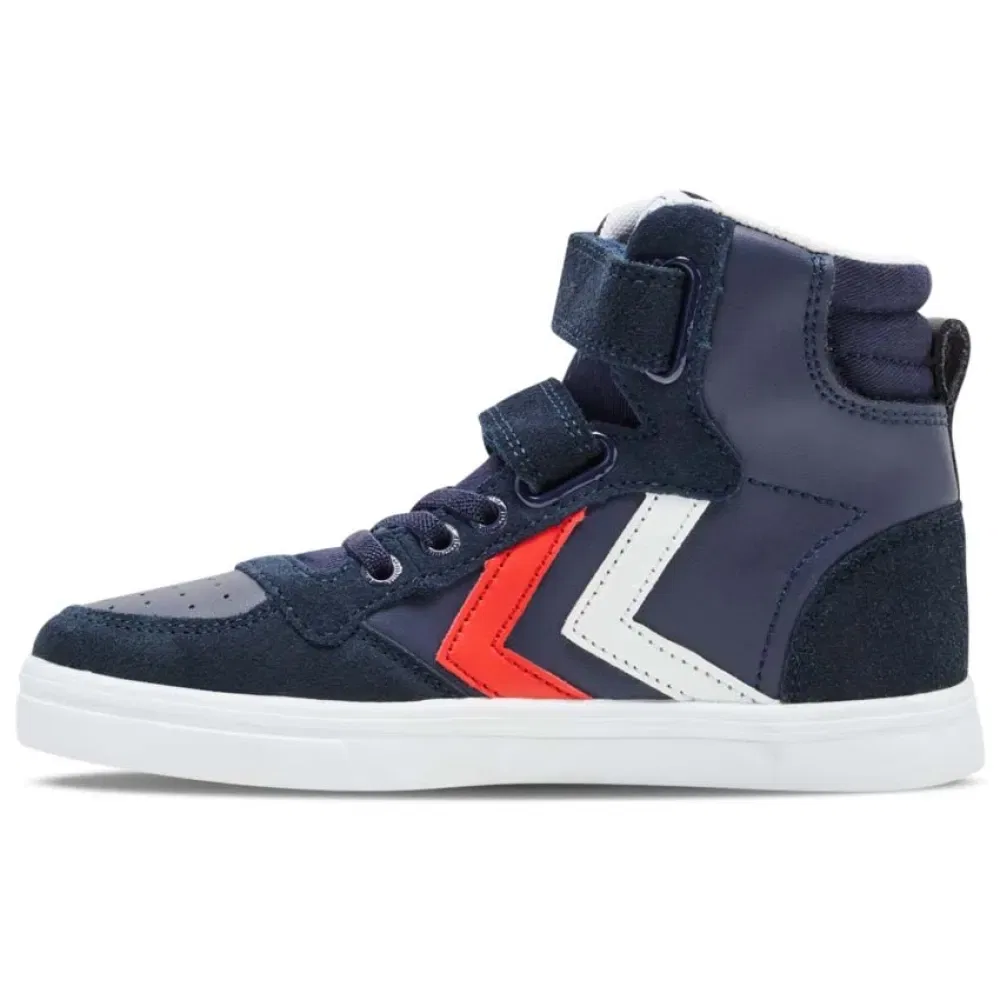 Кроссовки высокие Hummel Slimmer Stadil Leather, синий — фото 3