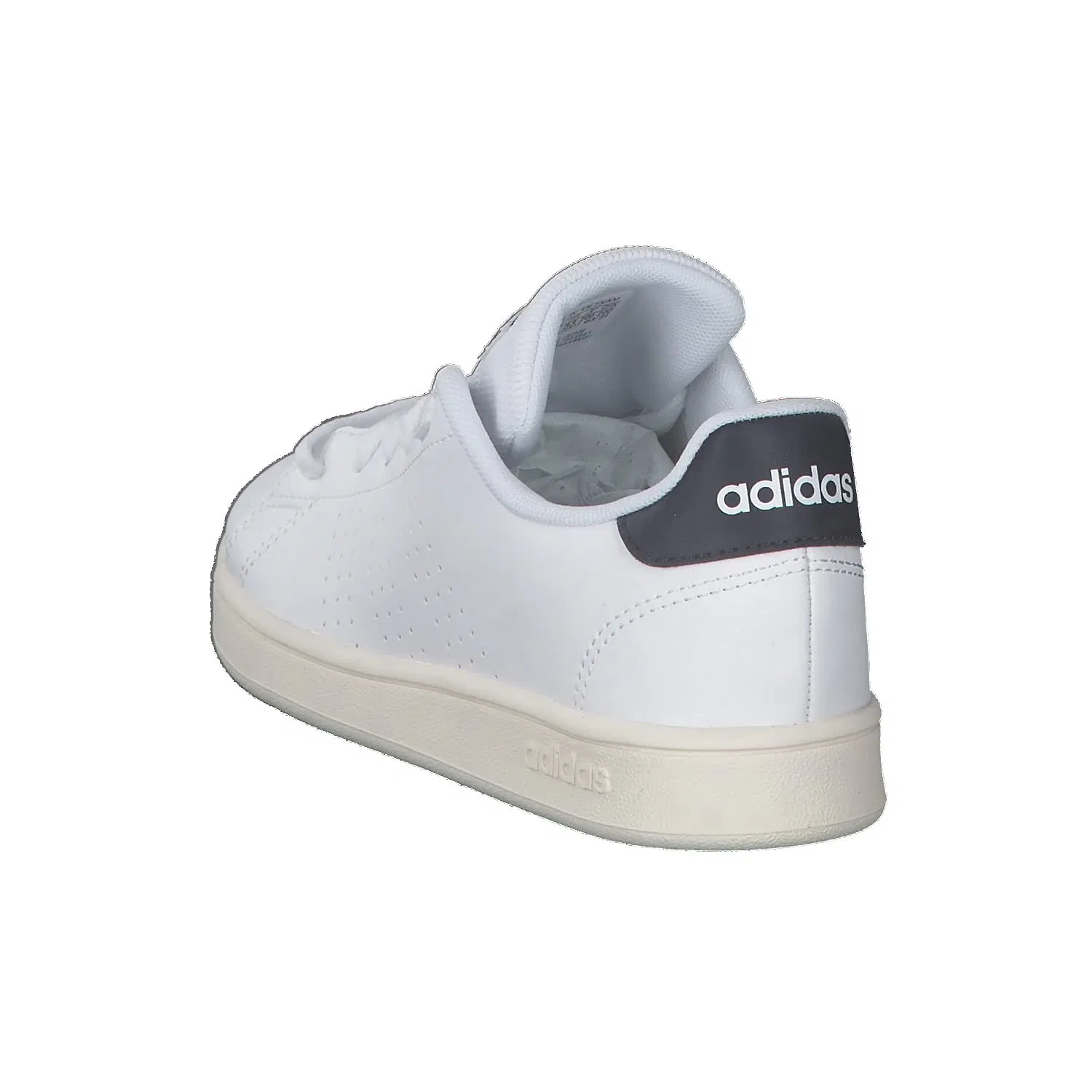 Детские кроссовки с перфорированными полосками Advantage K Adidas, White Legend Ink Cloud White — фото 4