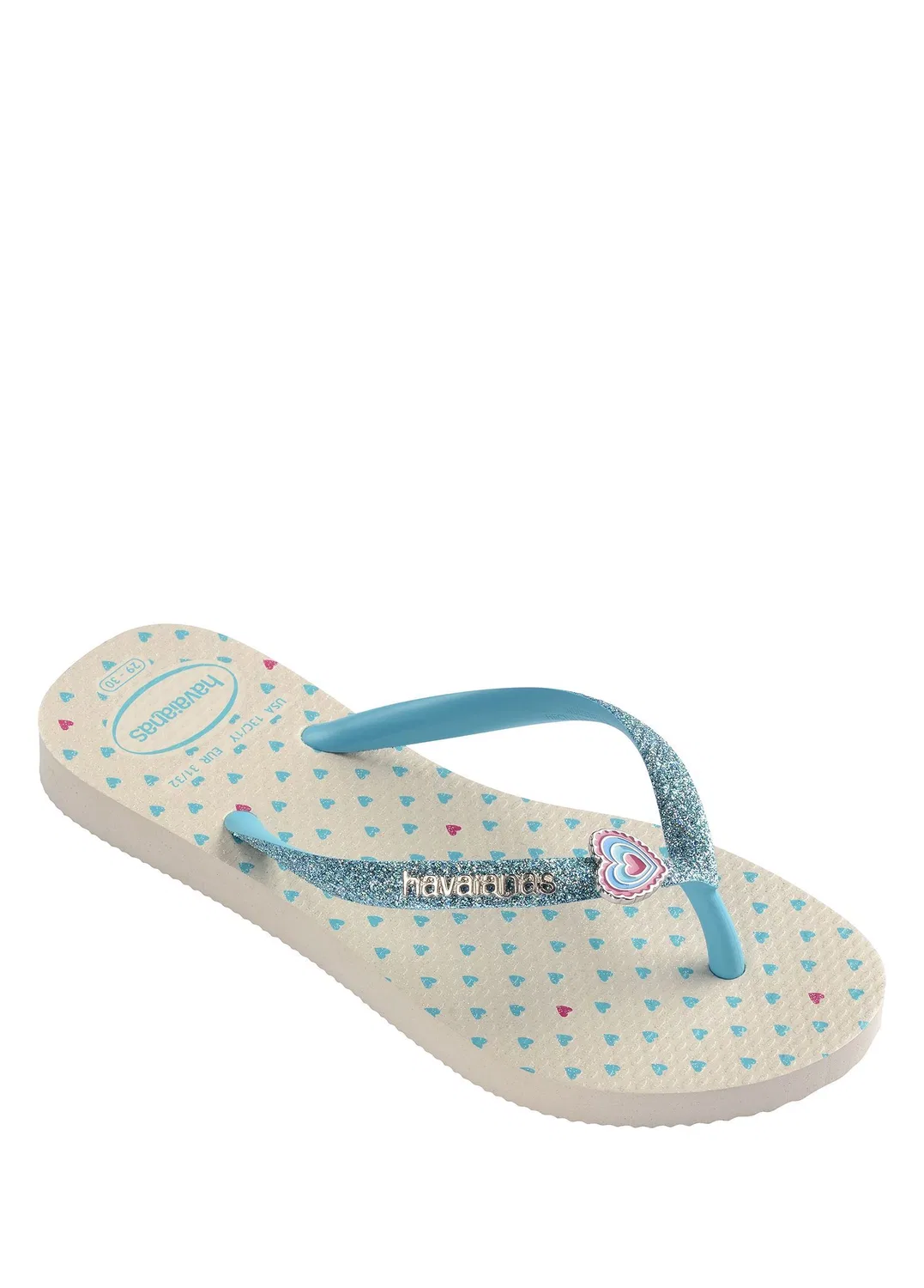 Пляжные сланцы Slim Glitter Havaianas, bej — фото 2